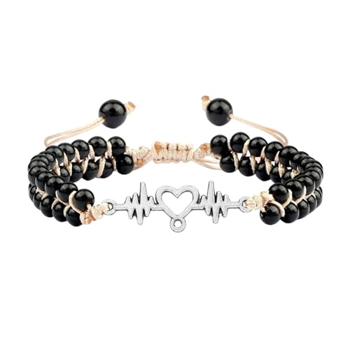 Bracelet en pierre de 4mm et perle de cristal blanc naturel YCQYM élastique