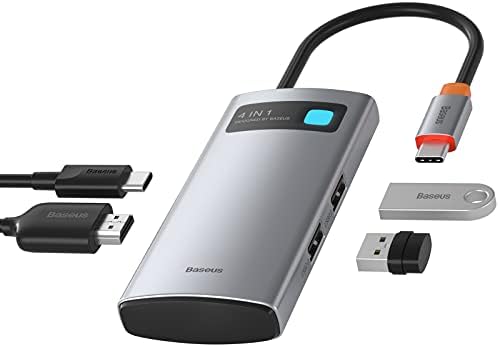 Baseus 4-in-1 HUB USB C, Tipo C HDMI 4K/30Hz Carregamento 100W Po...