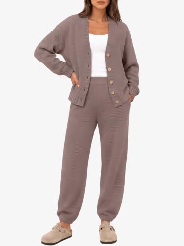 LILLUSORY Women 2 Piece Sweater Matching Lounge Sets 2026 Fall Outfit - image 2