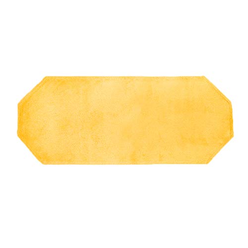 玄関マット 風水 黄色 天然素材 綿100% 室内 60×150八角形 無地 開運 金運 グッズ 風水開運 北欧 引っ越し祝い