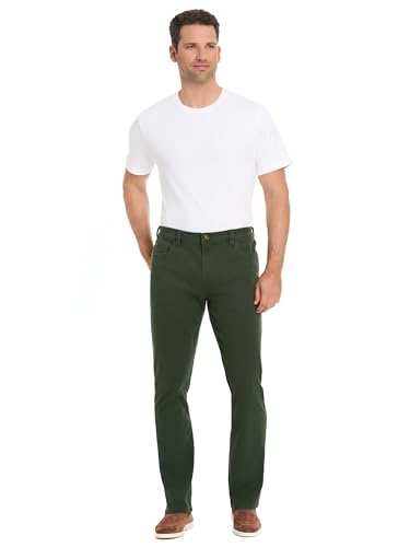 Arrow Men's Heritage Twill 5-Pocket Pant, Straight Leg Fit, Cotton Blend Fabric