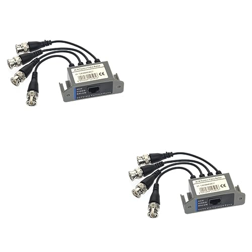 Balun de video pasivo RJ45 con conectores BNC para transmisión de señal nítida