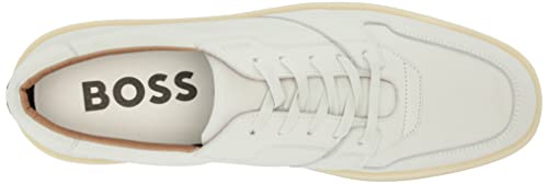Image of BOSS Mens Nuckbuck Leather Low Profile Sneakers