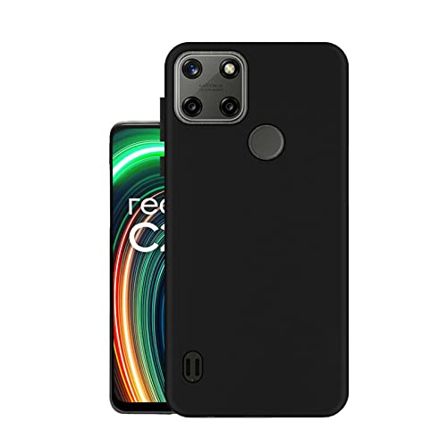 HELLO ZONE Exclusive Matte Finish Soft Back Case Cover for Realme C25Y - Black (B09KBZR4VC) Amazon Price History, Amazon Price Tracker