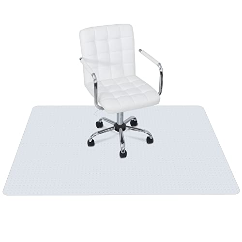 Office Chair Mat for Carpeted Floor 46” x 60” Clear Floor Protector Mat Anti Slip Computer Desk Chair Mat for Home Office (46” x 60” Rectangular)