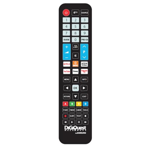 Télécommande Compatible avec Tous Les modèles de télévision Samsung TV, LCD, LED, Plasma et 4K. Complet avec Toutes Les Fonctions et déjà configuré et...
