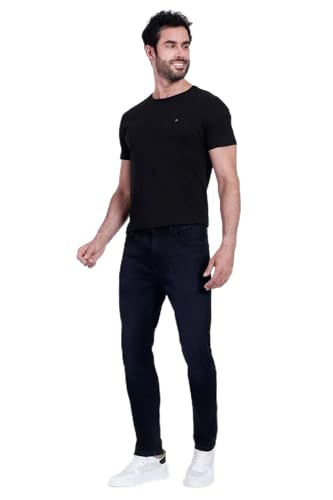 Calça Jeans Aramis Slim Especial Escura Azul Escuro Tam. 48
