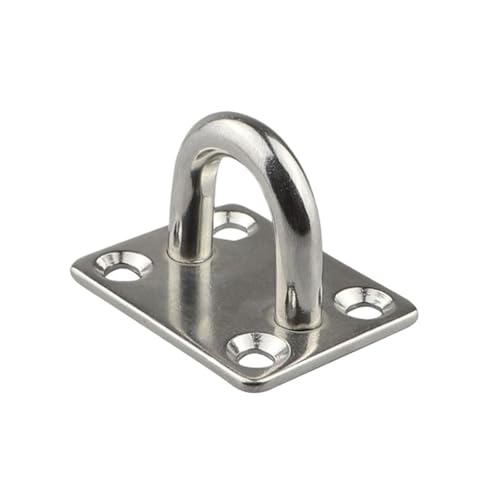 VRTLYJU 5個 フック 高耐久 フック ハウスファン 高耐久 ハンモック 椅子 U字型ハンモック フック サスペンション 天井マウント アイプレート (8mm-316)