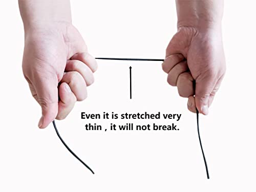 FLYZZZ Screen Spline 0.125" (1/8"), 100 ft | for Narrow Grooves ONLY | NOT for All Standard Windows (See Guide in Image #2)