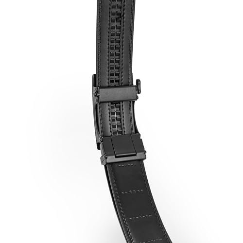 Image of Men's Belt, Ratchet Dress Casual Belt with Adjustable Automatic Buckle Trim to Fit