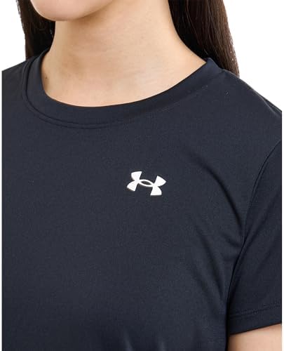 Under Armour Tech SSC - Solid Kadın T-Shirt Black / / White LG - Görsel 4