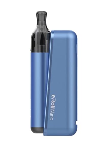 eRoll Nano Kit Cigarette électronique rechargeable (Sans e-liquide, sans nicotine ni tabac) (Blue)