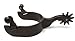 AJ Tack Men's Antique Brown Team Roping Spur Set