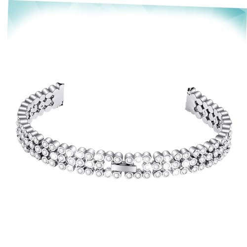 Silver Rhinestone Strap Watchband Elegant Replacement Band for Wrist and Stylish Accessory2