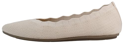 Image of Skechers Womens Cleo 2.0 - Love Spell Scalloped Knit Skimmer Flats with Air-Cooled Memory Foam