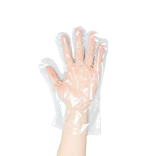 NOVAGO - Lote de 200 guantes básicos plásticos transparentes y desechables