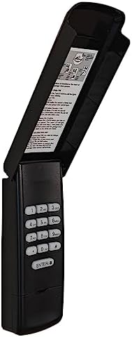 877MAX Garage Door Opener Keypad Universal, Compatible with All LiftMaster Garage Door Openers Manufactured Since 1993, Green,Orange,Red,Yellow,Purple Learn Button, 315 or 390 MHz(Black)