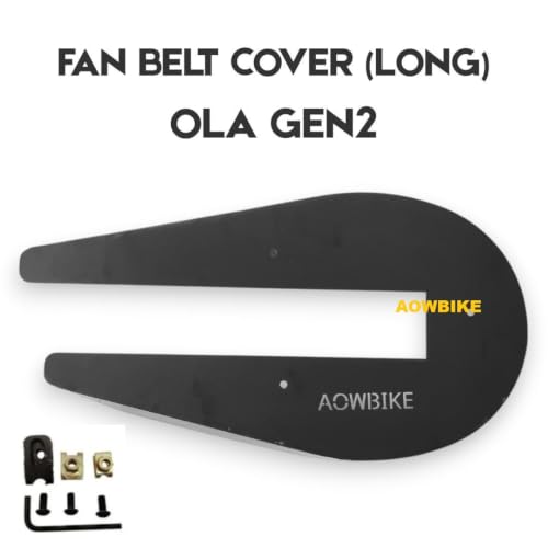 Image of Aow Attractive Offer World Metal Fan Belt Cover Long with Clips and Lock Compatible with Ola S1 PRO