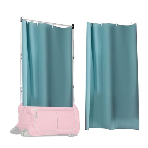 Privacy Curtain for Dance Bag, Portable Privacy Curtain Changing Room Screens Without Rack for Dancer Suitcase Partition Screens for Dancer (Light Blue)