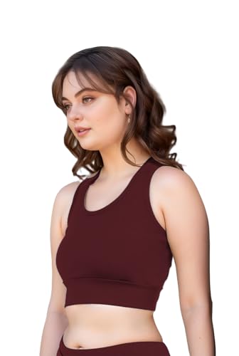 Image of Sports Bra for Women | Non-Padded High Support Gym, Yoga & Running Bra | Seamless Sweat-Wicking Polyester Workout Bra