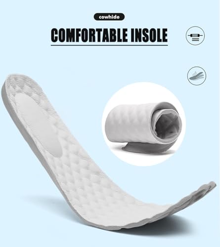 Men's Leather Platform Orthopedic Nurse Loafers Lightweight Slip Resistant Comfortable Slip On Wedge Arch Support Dress Work Shoes3