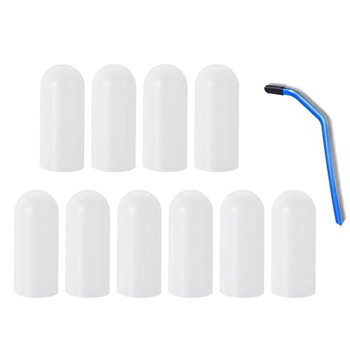 10-Pack Extra Tips Universal Long Reach Tool Car Lockout Kit Replacement Tips, Fits 1/4 Inch Diameter Grabber Reacher Tool, Compatible with Most Brands for Car Lockout & Door Opening - No Scratch Grip