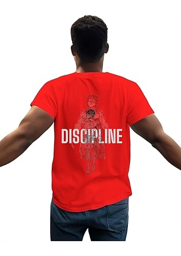 Image of Discipline Black T-Shirt with Graphic Print, 100% Cotton