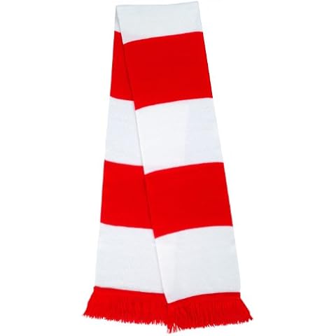Result R146X Supporters Scarf - Red/White, One Size Cover