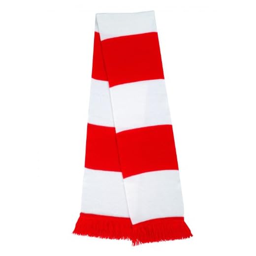 Result R146x - Bufanda para Aficionados, Unisex, R146X, Rojo/Blanco, Talla única