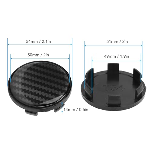 Kołpaki na Piasty kół 4 Sztuki Uniwersalny Kołpak na piastę OD 54mm 0mm ABS Osłona Piasty Koła Kołpak na piastę Koła