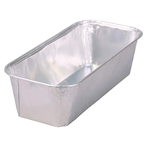 Wertpack 100x Aluformen für Fleischkäse, Leberkäsform, Alu, Silber, 1 kg, 232x108x60 mm