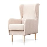 Sillón butaca para salón o dormitorio de estilo escandinavo