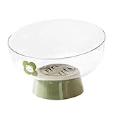 ycezw Große Obstschale für die Küchentheke, groß dekorativ, für süßes Kompott, Snack-Halter, hoch, Tischaufsteller mit abnehmbarem Abflussständer, für Dekorationen