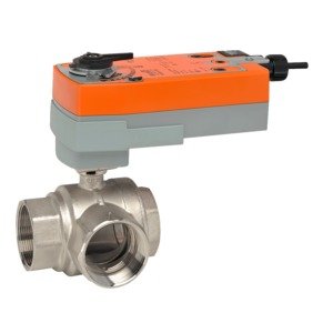 Belimo B330+AFRB24-SR 3-Way Characterized Control Valve with Actuator