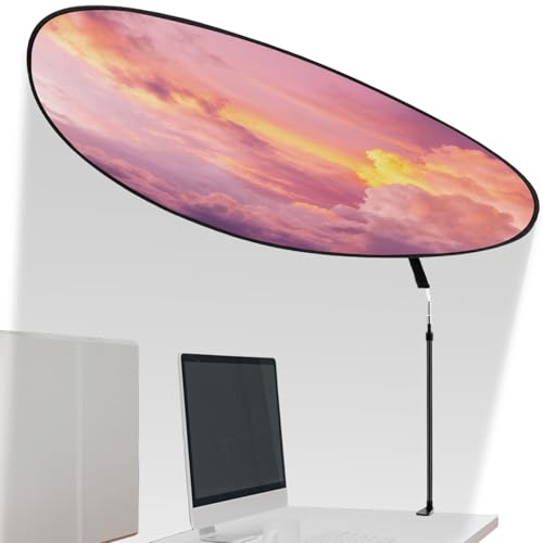 Juexica 1 Pack 51'' Large Office Cubicle Desk Shade, Sunset