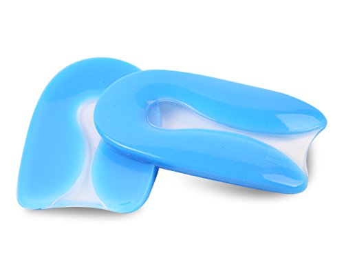 Silicon Gel U-Shaped Spur Cup Heel-Plantar Fasciitis Cushion Remission Correction U-Shaped Heel Pad S