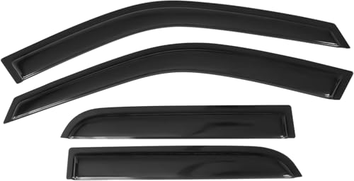Tape On Window Visors Fits for 2002-2006 Honda CR-V All Models, Side Auto Window Wind Deflectors, Ventshade, Rain Guards for Cars/Trucks