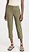 Vince Women's MID Rise Washed Cotton Crop Pant, Olive, 6