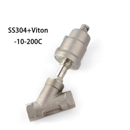 Vanne de régulation pneumatique tout inox 304 à commande par piston et joint Viton - 3