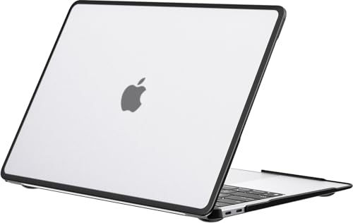 Image of BlueSwan Buleswan New Upgraded Macbook Air 13 Inch Case 2021 2020 M1 A2337 A2179 A1932,Anti-Cracking And Anti-Fingerprint Hard Shell Case,Tpu+Pc,Matte Surface,Clear