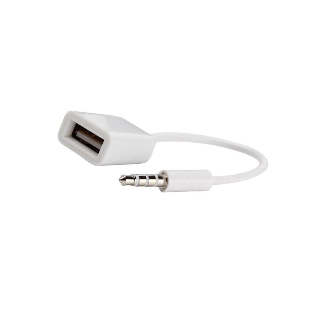 ILSMYSUTRA My Sutra 3.5mm Male AUX Audio Plug Jack to USB 2.0 Female Converter Cable for Car | Connector A: Female USB2.0 |-image-13