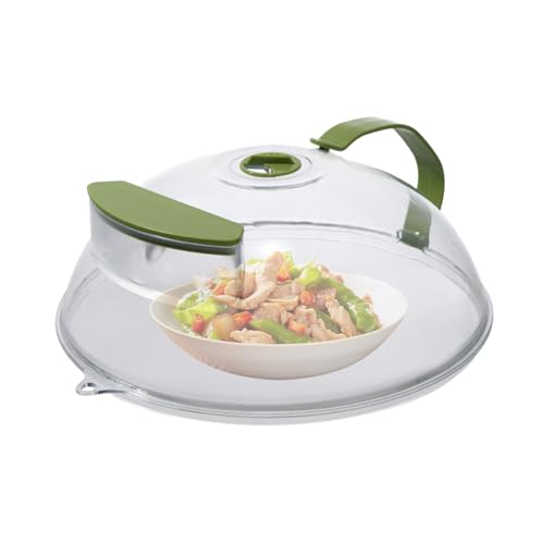 Funda para microondas - Alfombra y tapa de microondas con depósito de agua | Protector contra salpicaduras y colador, accesorio de cocina, tapas transpirables