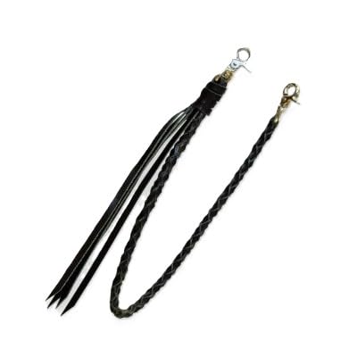 ラフテール(ウォレットロープ 四つ編みロープ46cm)ブラックCW-AC-WR-4AMI-BK-46