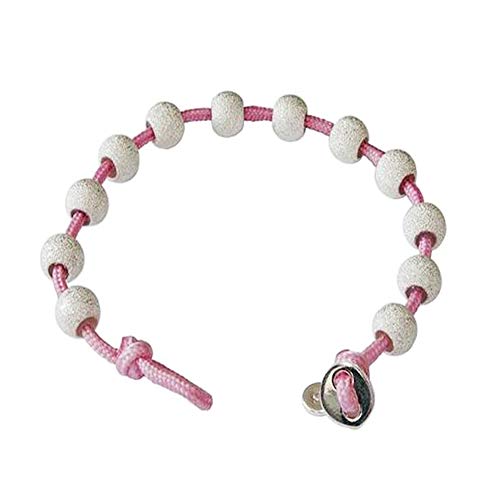 Golf Goddess Stroke/Score Counter Cord Bracelet - Pale Pink with Silver