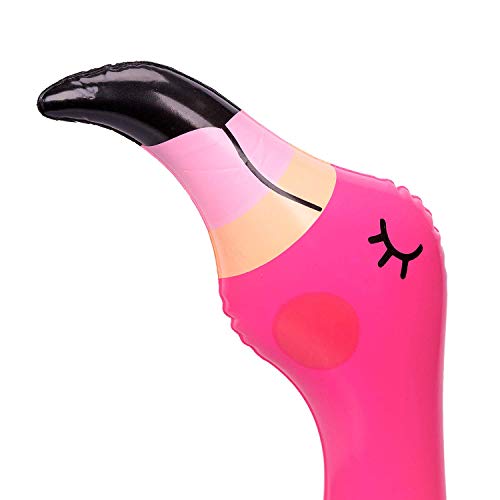 90Shine B07FCBS3XG 2 Pcs Flamingo Inflatable Ring Toss Game thumb #4