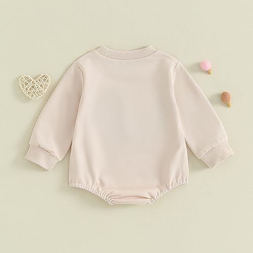 Newborn Baby Girl Boy Fall Clorhes Sweatshirt Romper Letter Long Sleeve Rompers Winter Infant Cute Outfits3