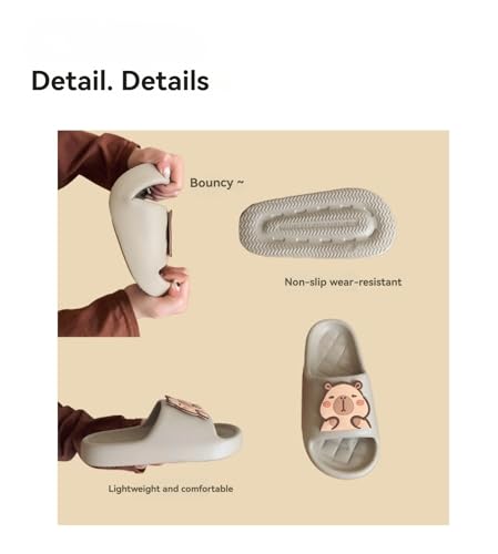 Cute Animal Capybara Slippers Womens Sandals Cloud Funny Slippers House Shoes Shower Shoes Indoor Outdoor4
