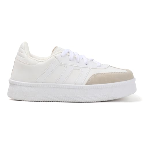 Image of Vendoz Women Sneaker | Cushioned Insole for Comfort | Stylish Lace-Up Design | Lightweigh & Perfect for Casual Outfit for Girls CNV7030
