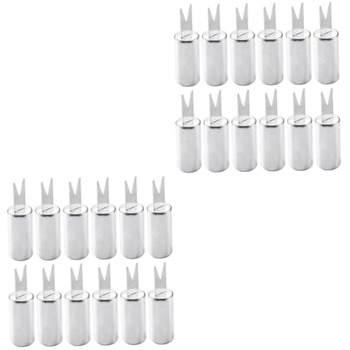 Sosoport 2sets 12pcs Bbq Corn Forks Durable Stainless Steel Needles Ergonomic Handle Easy to Clean for Picnics and Barbecues Bbq Tools for Corn and Fruit Enjoyment 12pcs*2