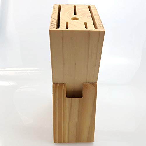 Hooshion Wooden Knife Block Countertop Knife Holder Knife Organizer With Scissors-Slot For Kitchen #TOP6